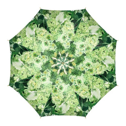 紫陽花ハンドメイド2024　傘人気№４ 雨傘　Green Bouqet　Bタイプ 9枚目の画像