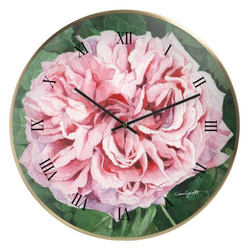 【受注生産】ピンクのばら　掛け時計 4枚目の画像
