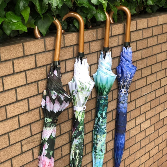 新作【受注生産】バラの季節5月限定　かぐや姫の雨傘 4枚目の画像