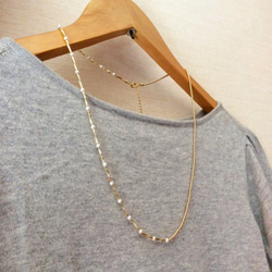 gold ＋ pearl necklace 4枚目の画像