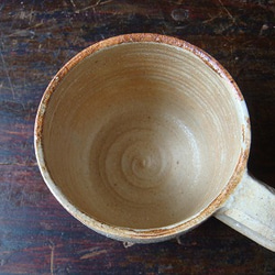 青茶ストライプ　マグカップ（大） 3枚目の画像