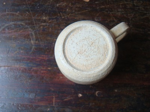 青茶ストライプ　マグカップ（大） 5枚目の画像