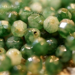 Agate*G17411 グリーン(G)　約3ミリ　30粒　 3枚目の画像