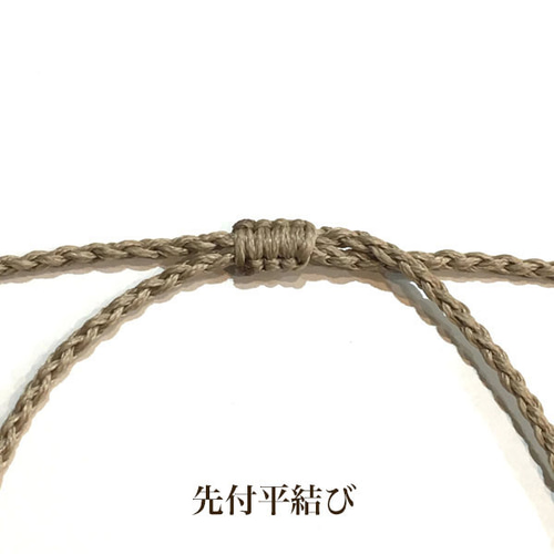 マクラメ編みネックレス紐【つる】ブルー系 ネックレス