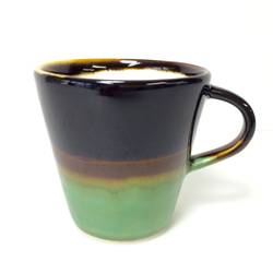 Meoto cup/S ''Mug''(Kuro tenmoku-bronze) 1枚目の画像