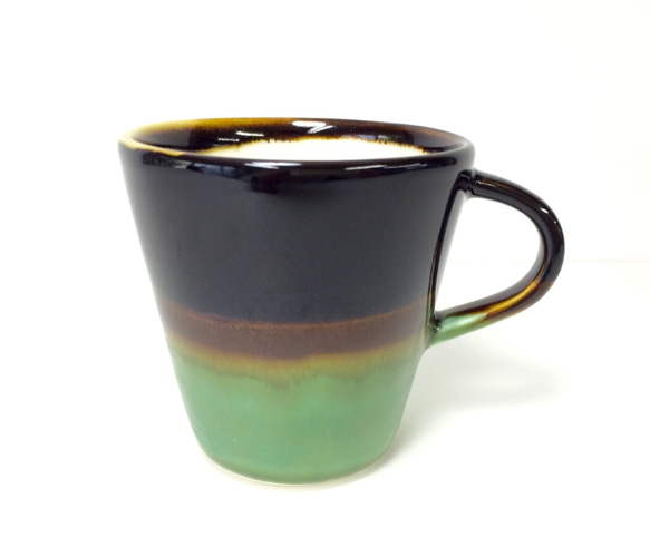 Meoto cup/S ''Mug''(Kuro tenmoku-bronze) 1枚目の画像