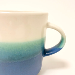 Mug cup M / Transparent × blue 2枚目の画像