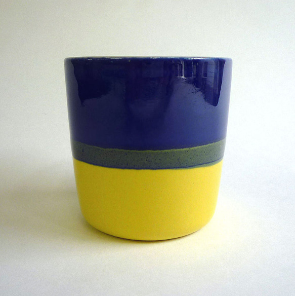 Meoto cup / medium (Lapis lazuli/yellow) 1枚目の画像