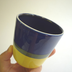 Meoto cup / medium (Lapis lazuli/yellow) 3枚目の画像