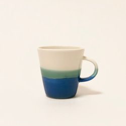 Mug cup S / Transparent × blue 1枚目の画像