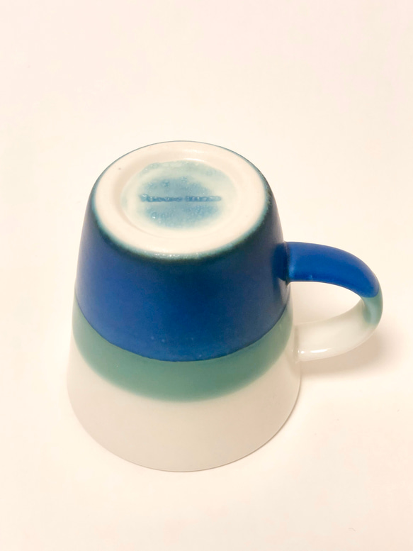 Mug cup S / Transparent × blue 3枚目の画像