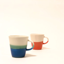 Mug cup S / Transparent × blue 4枚目の画像