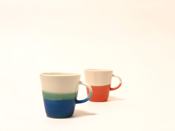 Mug cup S / Transparent × blue 4枚目の画像