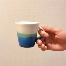 Mug cup S / Transparent × blue 5枚目の画像