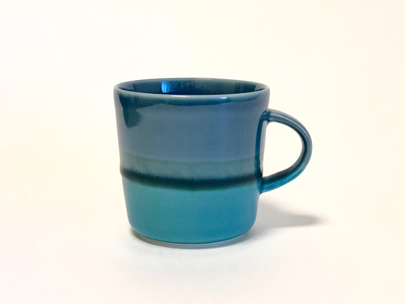 Mug cup M / Turkey prussian blue×blue 1枚目の画像