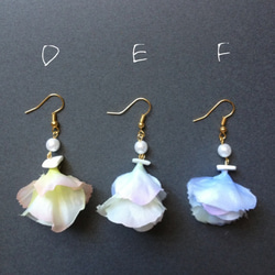 【受注制作】flower.pearl.shell-pierce♡【両耳】 3枚目の画像