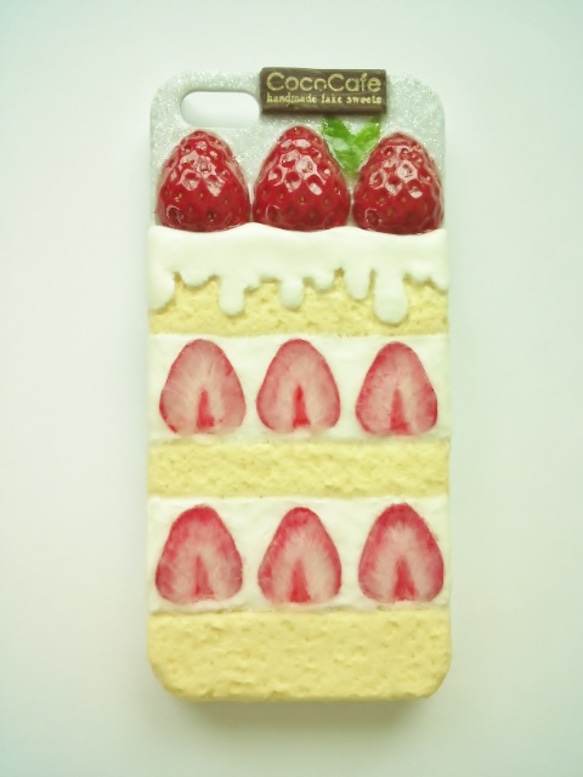 イチゴショートケーキ　iPhone5/5sケース 5枚目の画像