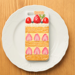イチゴミルフィーユケーキ　iPhone5/5sケース 1枚目の画像