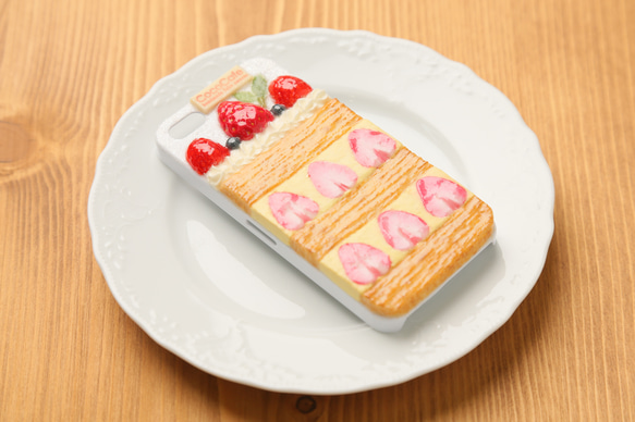 イチゴミルフィーユケーキ　iPhone5/5sケース 2枚目の画像