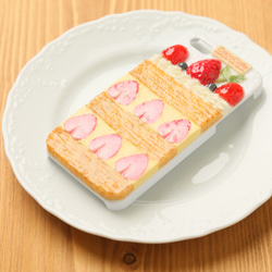 イチゴミルフィーユケーキ　iPhone5/5sケース 3枚目の画像