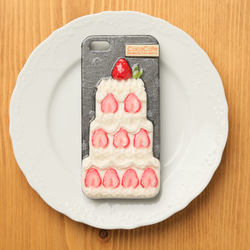 イチゴの３段ケーキ　iPhone5/5sケース 1枚目の画像