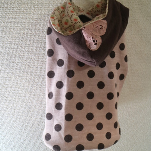 M 犬服 ドット柄 レース ハンドメイド 花柄 トイプードル パピヨン
