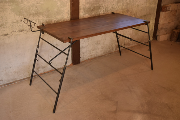 [ハイ＆ローテーブル] 分解式のアイアン テーブル 　　　アイアン家具　　 2枚目の画像