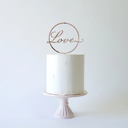 Love ○　アクリル　ケーキトッパー 2枚目の画像