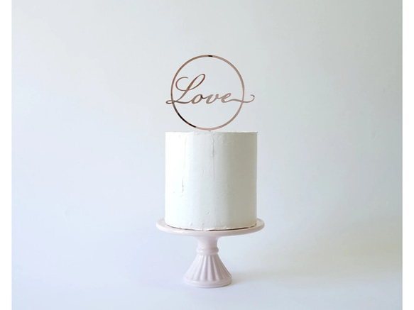 Love ○　アクリル　ケーキトッパー 2枚目の画像