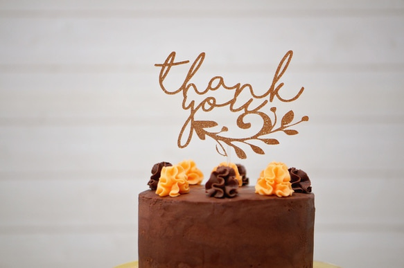 Thank You ありがとう ケーキトッパー その他素材 &paper (andpaper