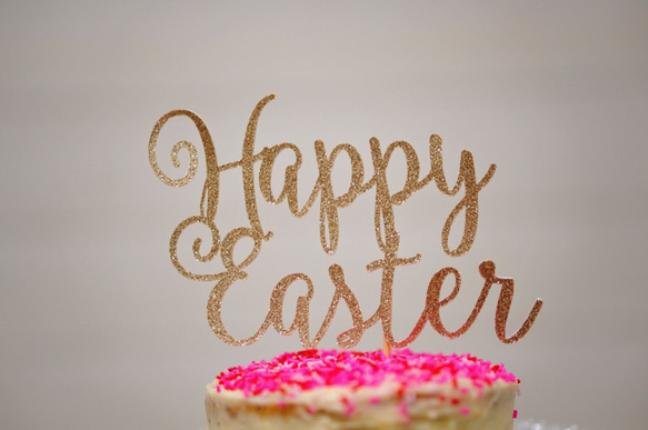 Happy Easter 　イースター　ケーキトッパー４ 2枚目の画像