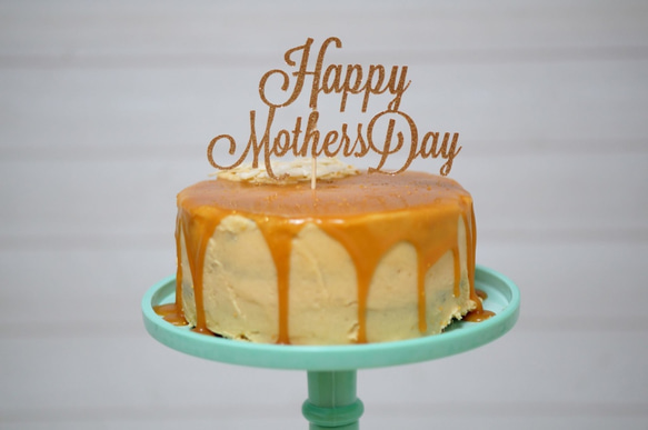 ”母の日/Happy Mother's Day"　ケーキ・フラワートッパー5 1枚目の画像
