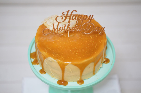 ”母の日/Happy Mother's Day"　ケーキ・フラワートッパー5 2枚目の画像