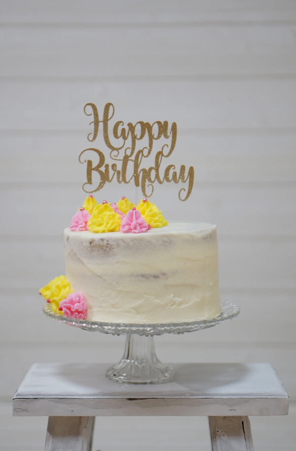 “生日快樂”的蛋糕禮帽（閃光）6 第3張的照片