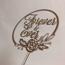 Forever & Ever ケーキトッパー（ウェディング） 7枚目の画像