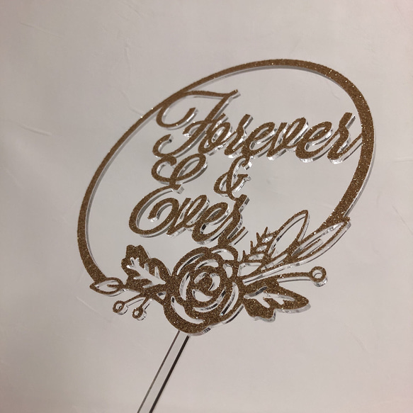 Forever & Ever ケーキトッパー（ウェディング） 7枚目の画像