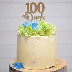 100days ケーキトッパー（グリッター）3 2枚目の画像