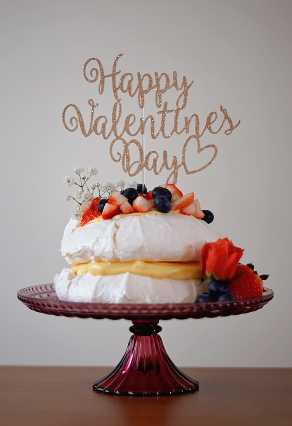 Happy Valentine's Day バレンタイン　ケーキトッパー　(NEW) 1枚目の画像