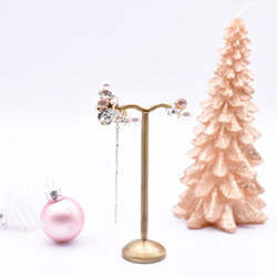 クリスマスコフレ 2colorイヤーカフ＆両耳ピアスor両耳イヤリング 5枚目の画像