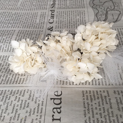 White hydrangea × tulle♡ヘッドパーツ 1枚目の画像