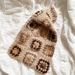 【beige color】　Granny square Bag 3枚目の画像