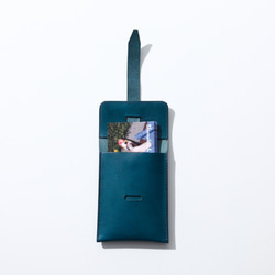 イタリア製リスシオ　レザー　カードケース　名刺入れ　パスケース　PullStab 5枚目の画像