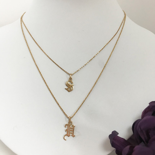 K18YG ペンダントトップ イニシャル S レディース 中古 美品 41202119-1_wm.jpg