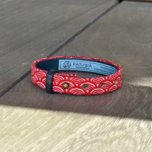 レザーブレスレット 鬼会 おにだまり 和柄 レザーブレスレット 鬼会 おにだまり 和柄