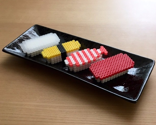 アイロンビーズアート【お寿司セット】 その他置物 zakkawalker 通販
