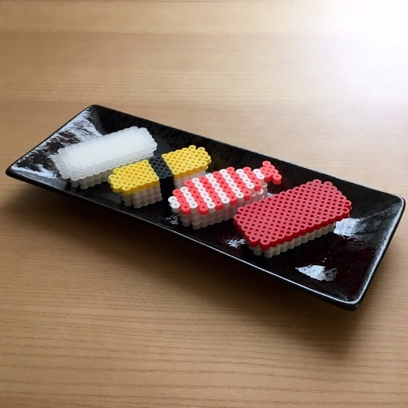 アイロンビーズアート【お寿司セット】 その他置物 zakkawalker 通販