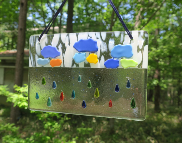 玻璃裝飾板“下雨天” 第2張的照片