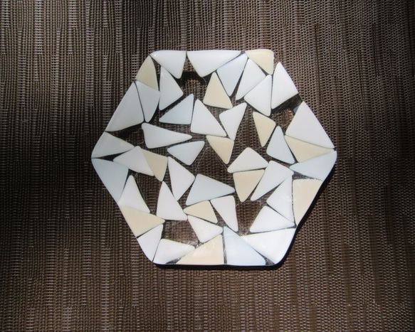 六角形玻璃盤 第2張的照片