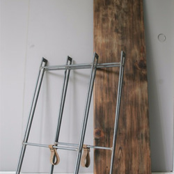 古材×アイアン 折畳み式 鉄脚ウッドテーブル / recycle wood folding table 3枚目の画像