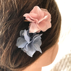 紫陽花の花 ヘアピン 4枚目の画像